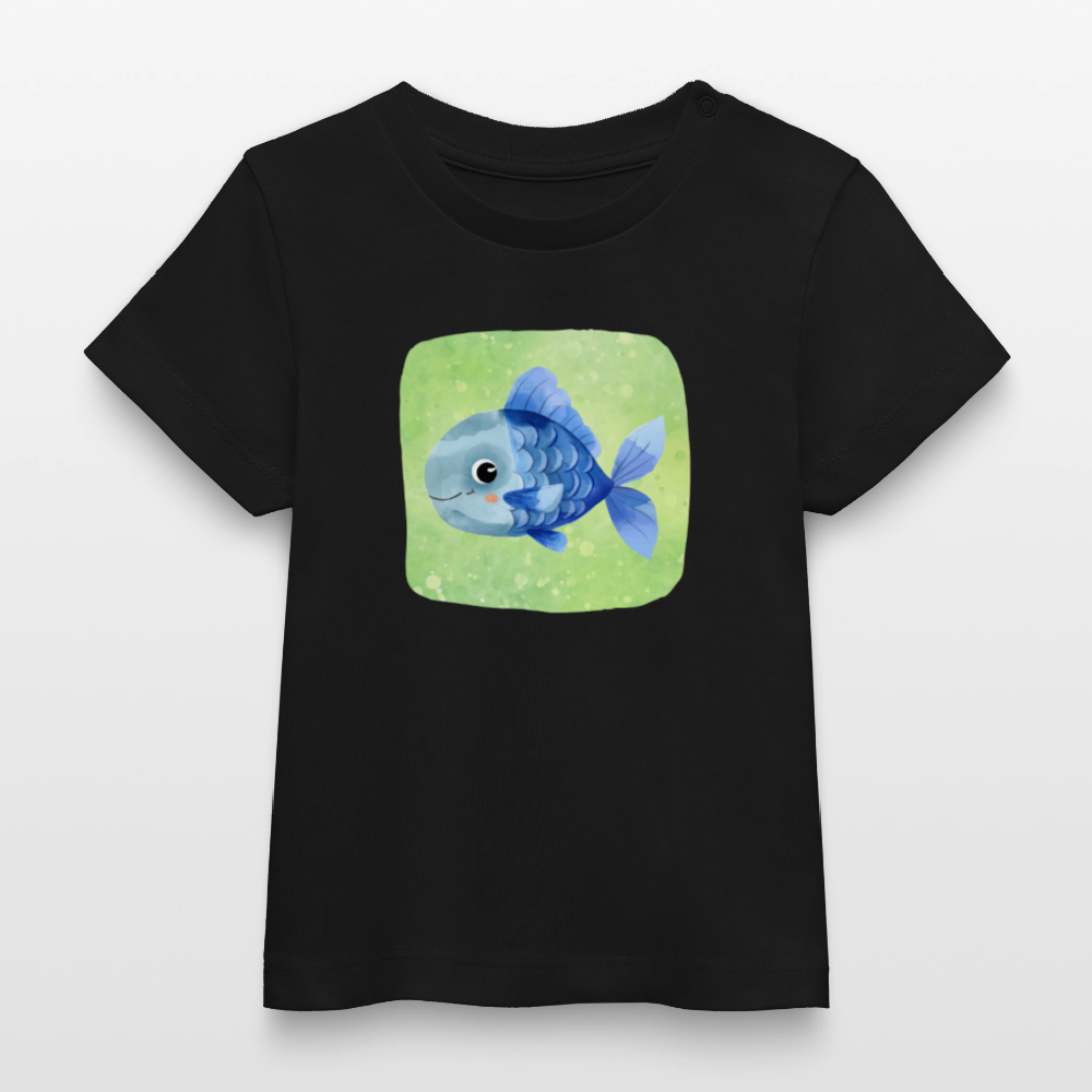 Bio-T-Shirt BABY Fisch - Schwarz