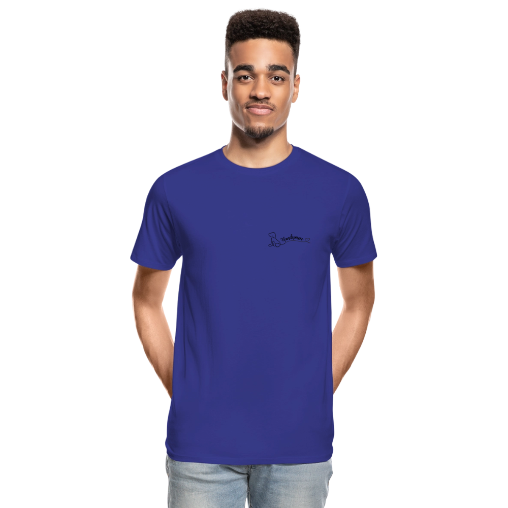 Männer Bio T-Shirt - Hundepapa - Königsblau