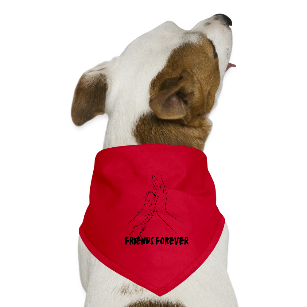 Hunde-Bandana - Friends Forever - Rot