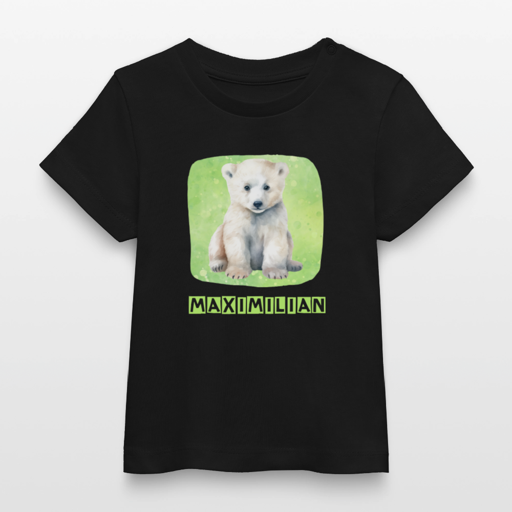 Bio-T-Shirt BABY Eisbär - Schwarz
