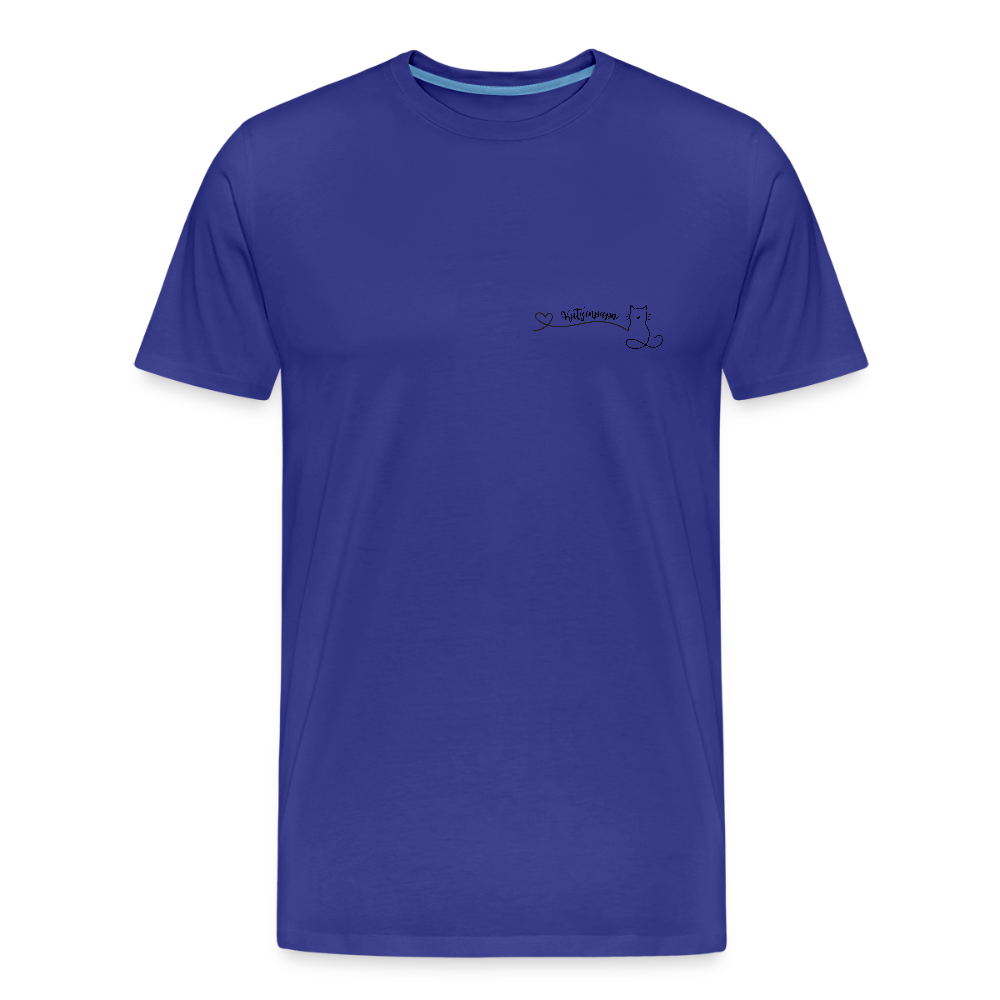 Männer Bio T-Shirt - Katzenpapa - Königsblau