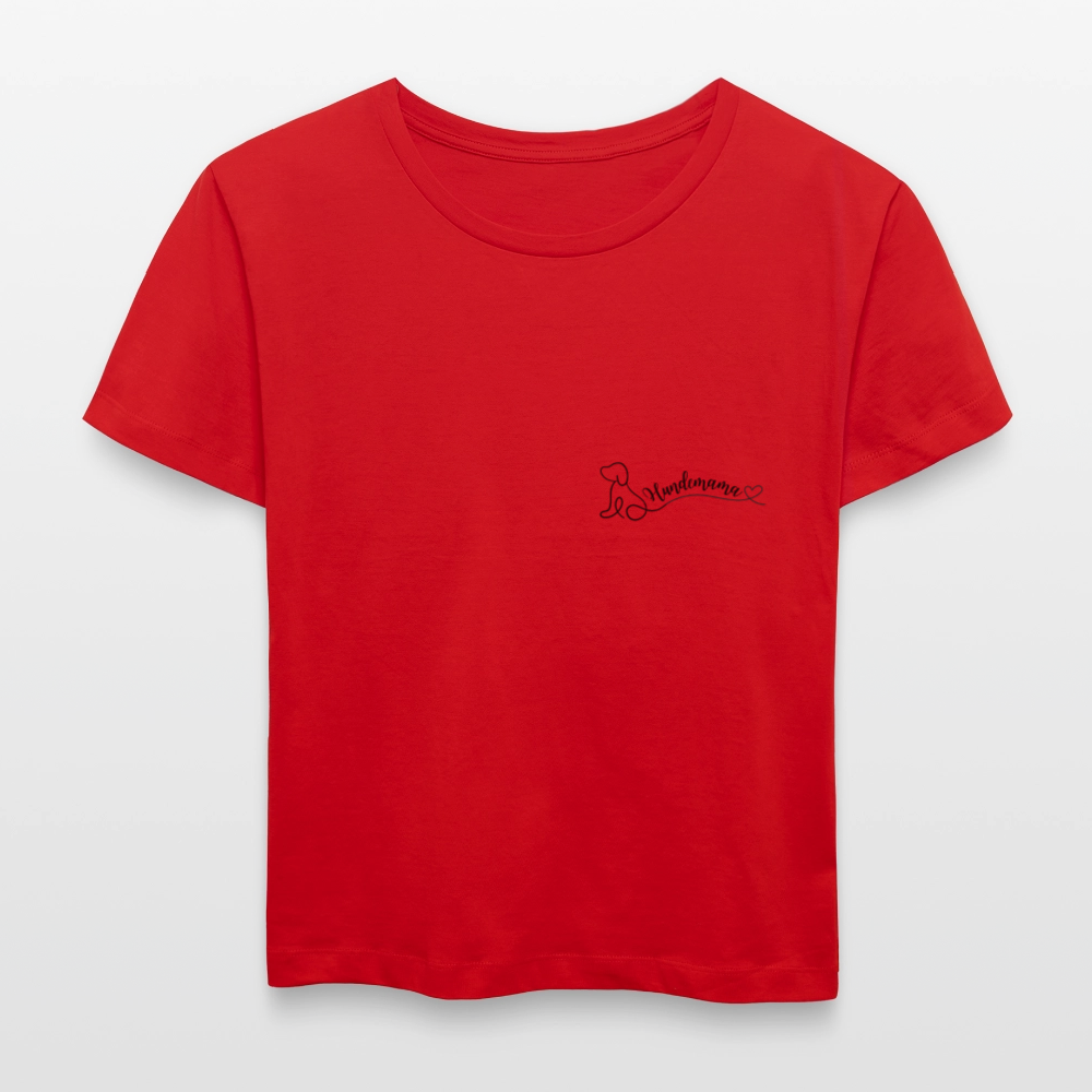 Frauen Bio-T-Shirt - Hundemama - Rot