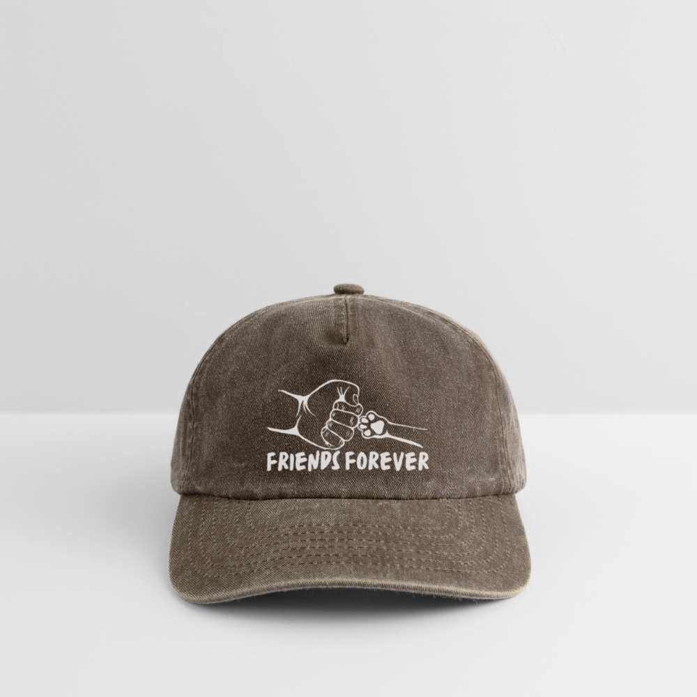 Relaxed Vintage Cap - Friends Forever - Vintage Braun