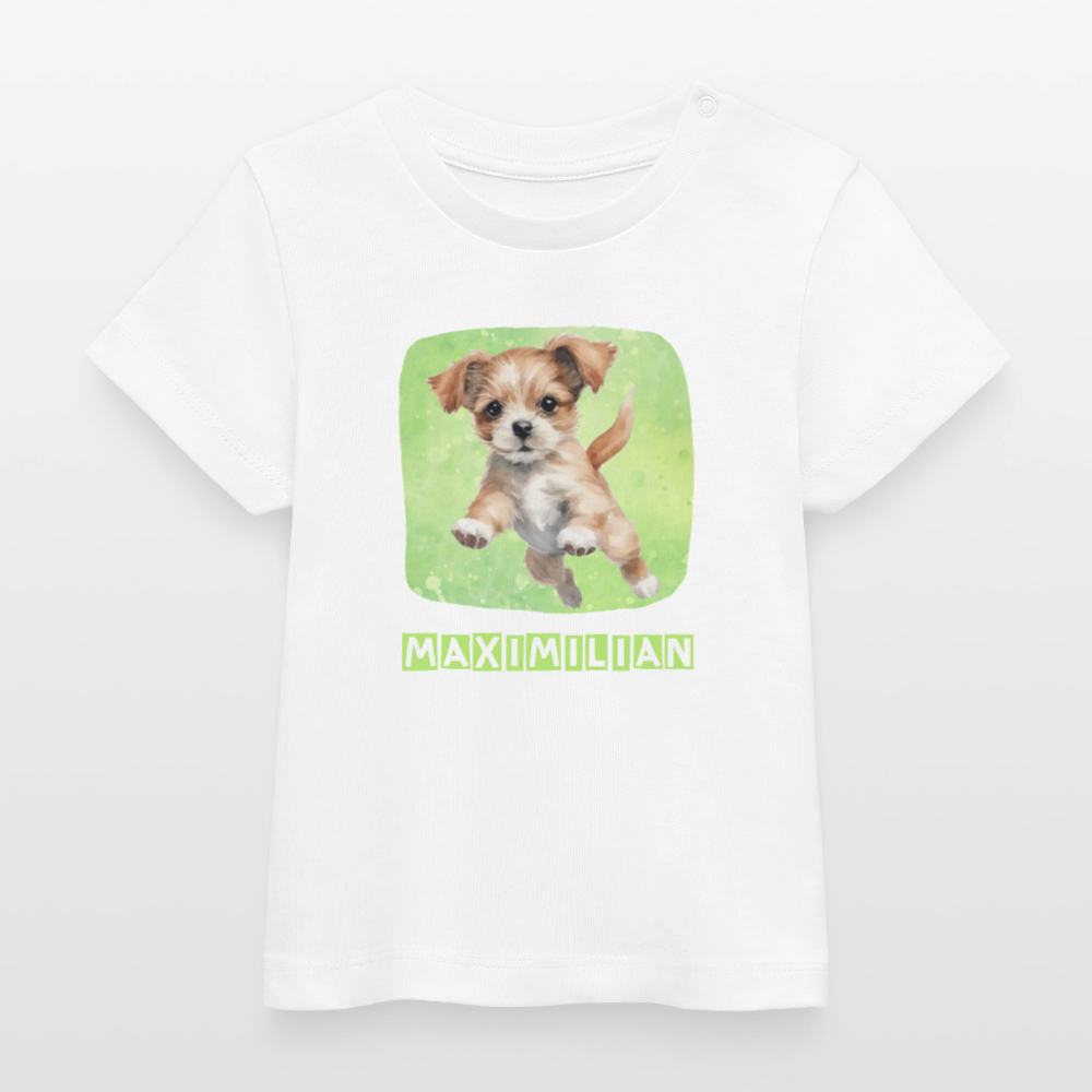 Bio-T-Shirt BABY Hund - Weiß
