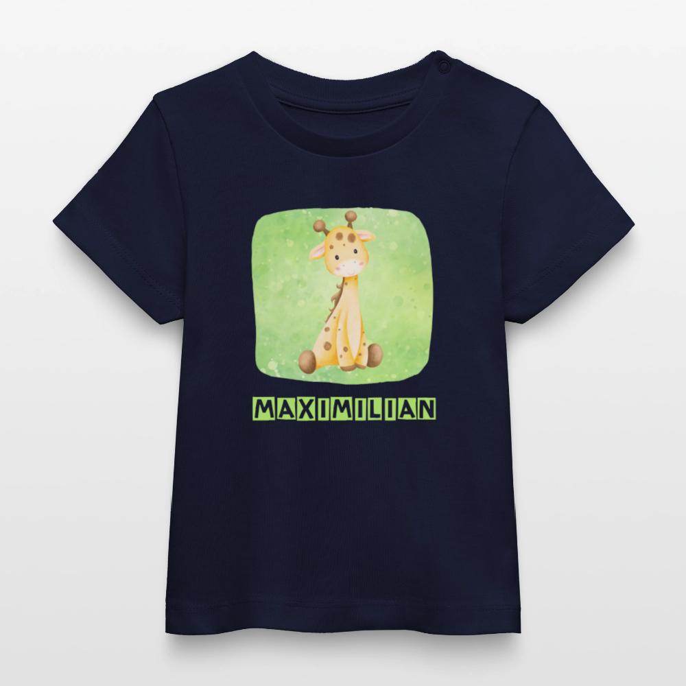 Bio-T-Shirt BABY Giraffe - Navy