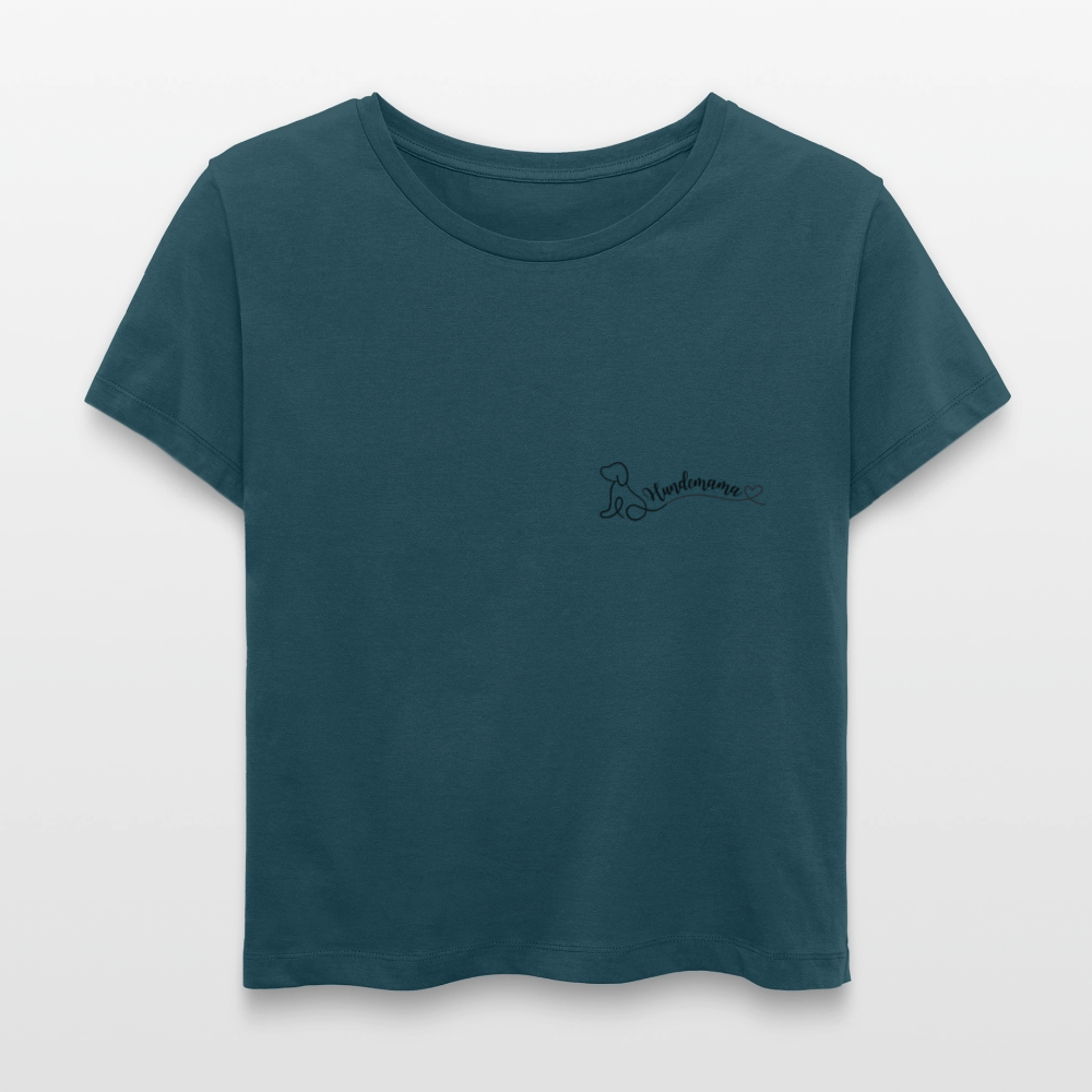 Frauen Bio-T-Shirt - Hundemama - Dunkles Petrol