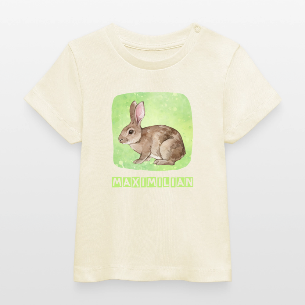 Bio-T-Shirt BABY Hase - Weißgrau