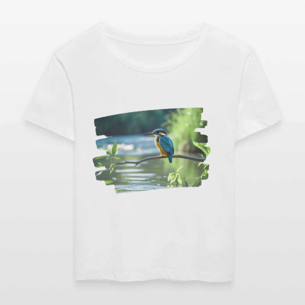 Frauen Bio-T-Shirt - Eisvogel - Weiß