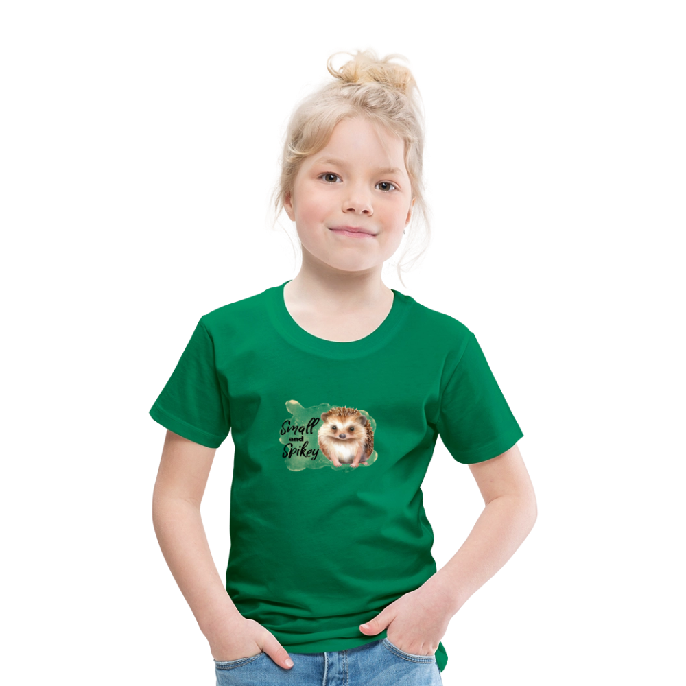Kinder T-Shirt - small and spikey - Kelly Green
