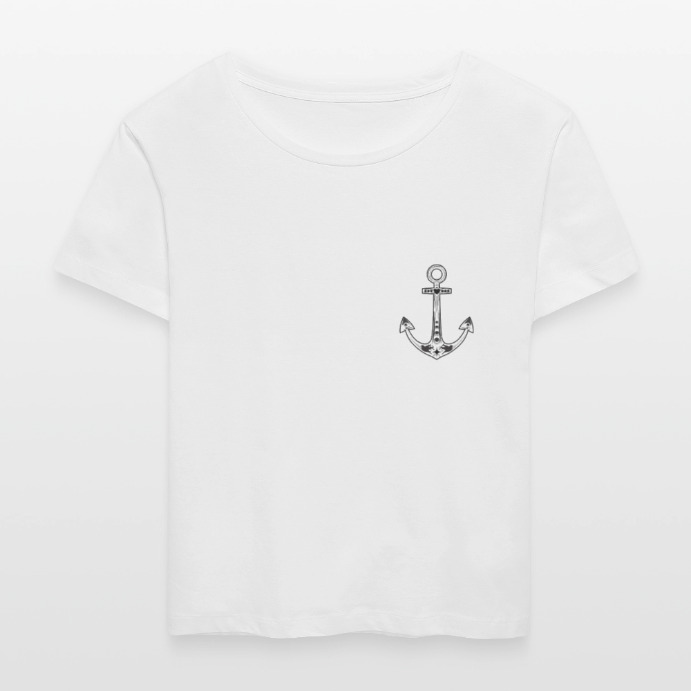 Frauen Bio-T-Shirt - Anker - Weiß