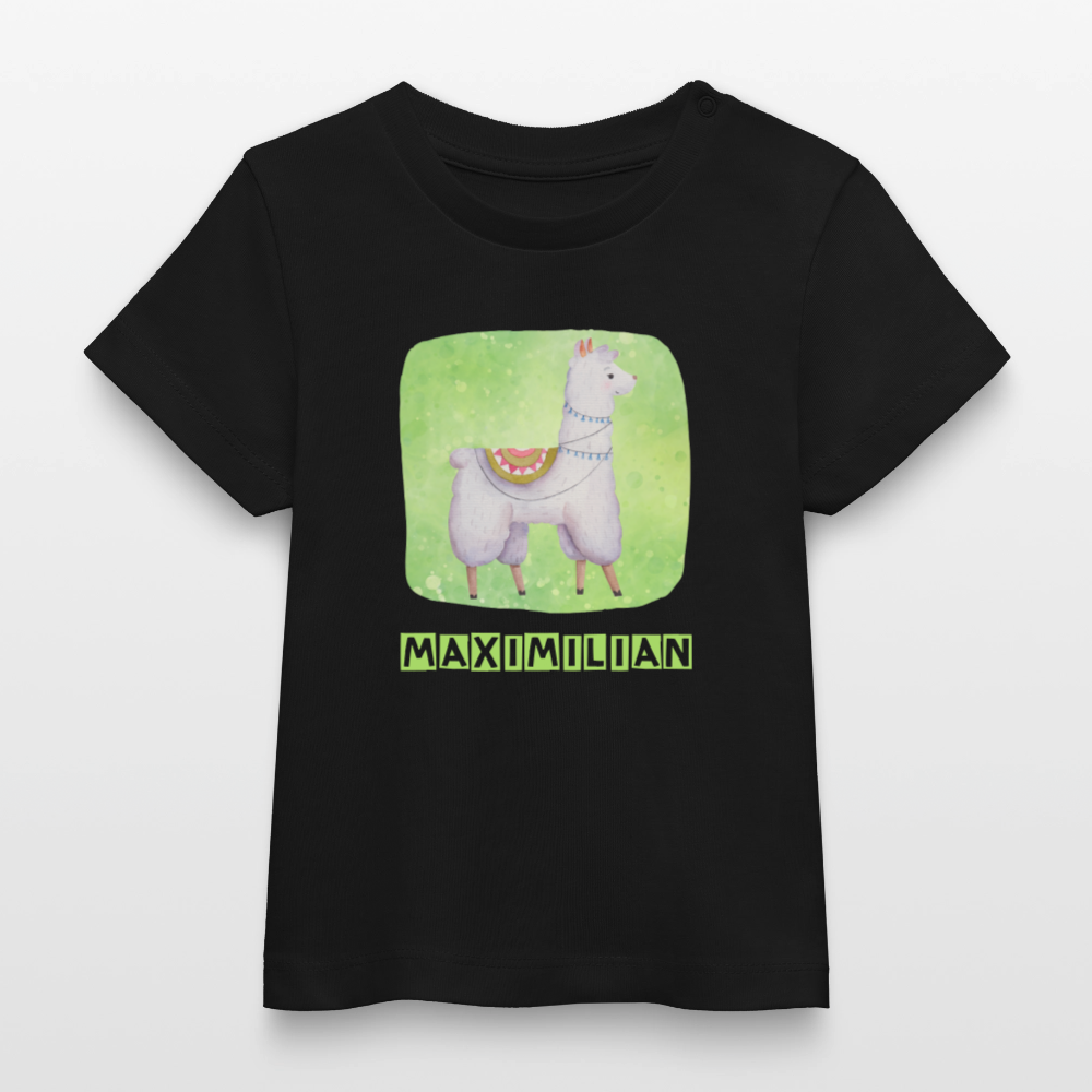 Bio-T-Shirt BABY Alpaka - Schwarz