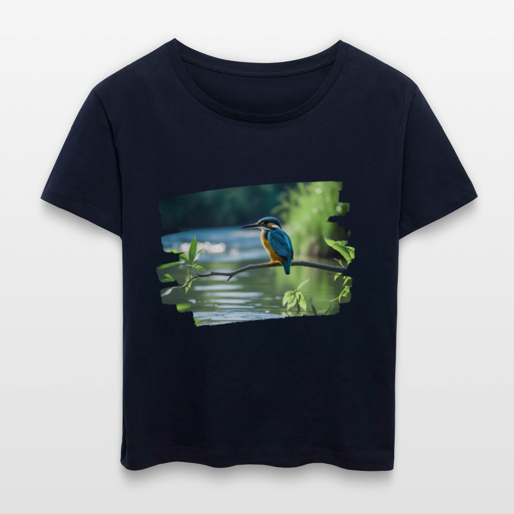 Frauen Bio-T-Shirt - Eisvogel - Navy