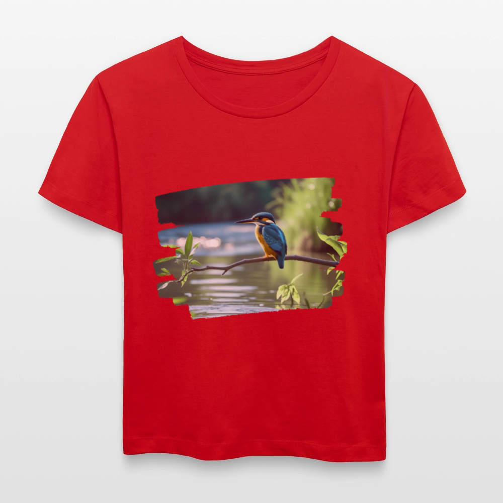 Frauen Bio-T-Shirt - Eisvogel - Rot