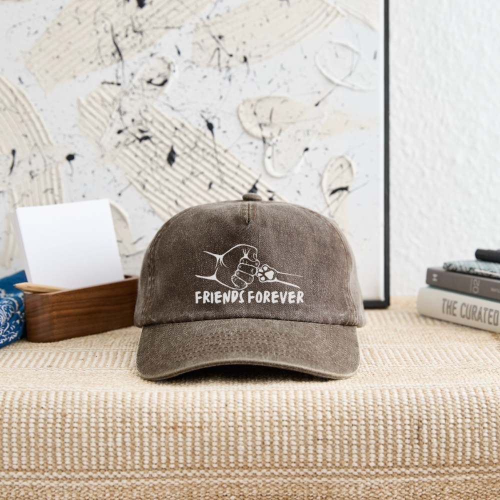 Relaxed Vintage Cap - Friends Forever - Vintage Braun
