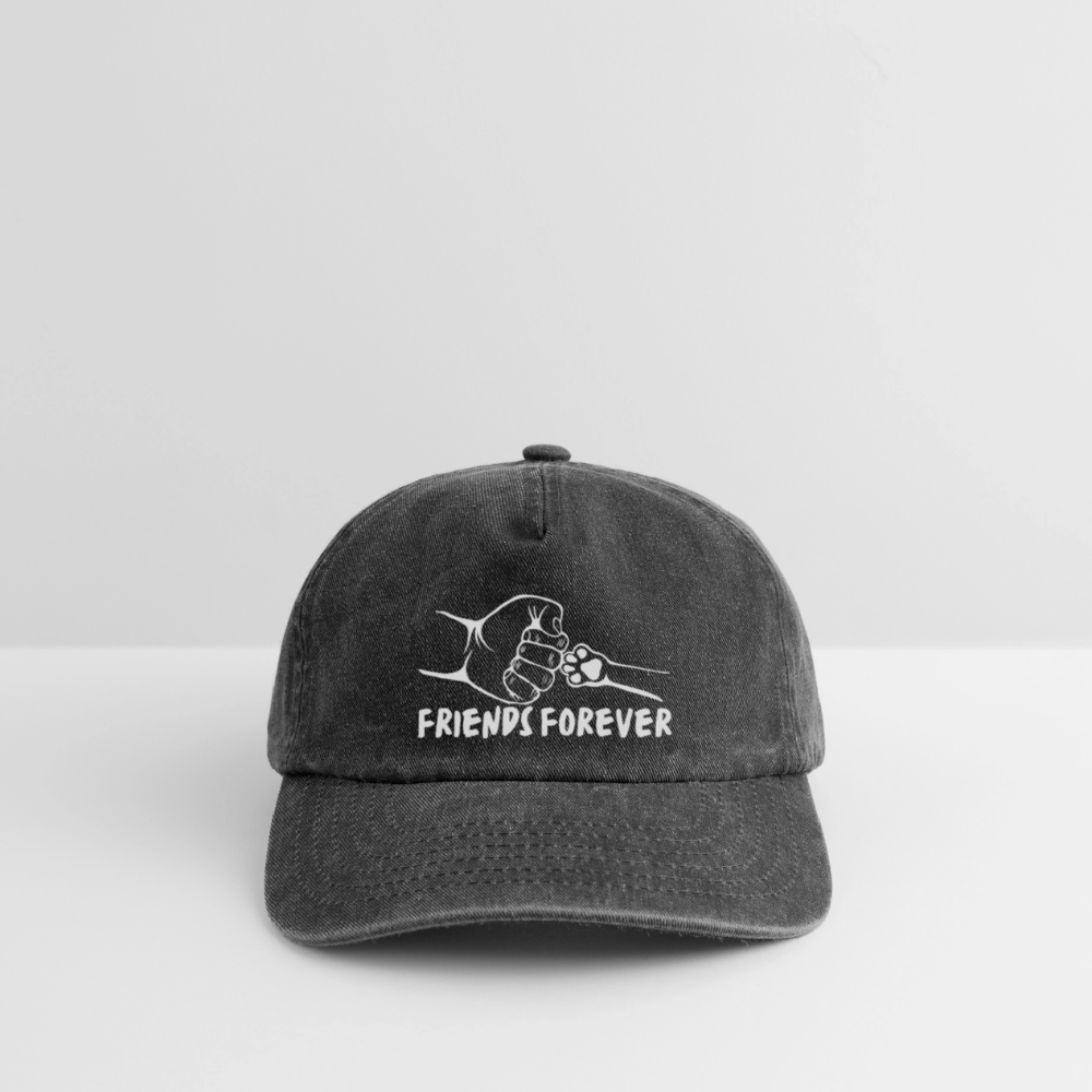 Relaxed Vintage Cap - Friends Forever - Vintage Schwarz