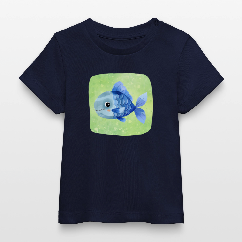 Bio-T-Shirt BABY Fisch - Navy
