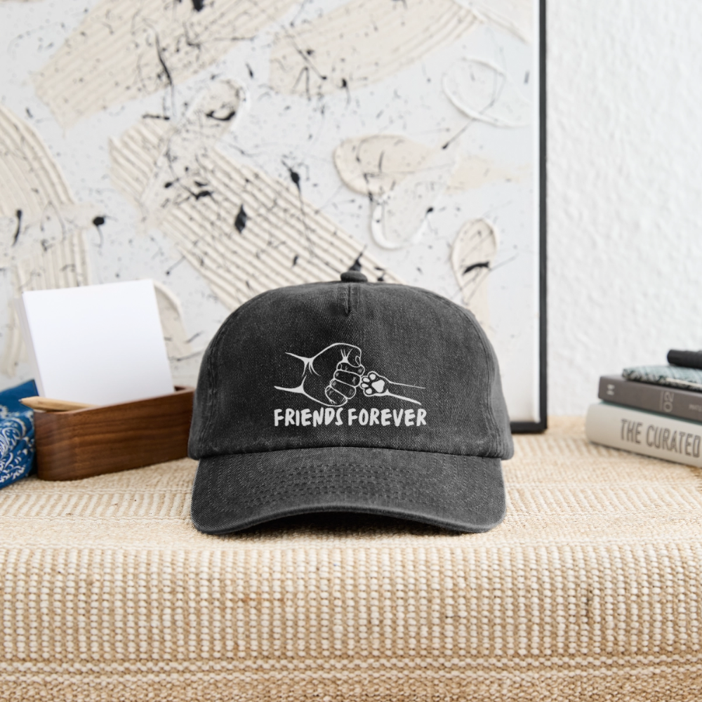 Relaxed Vintage Cap - Friends Forever - Vintage Schwarz