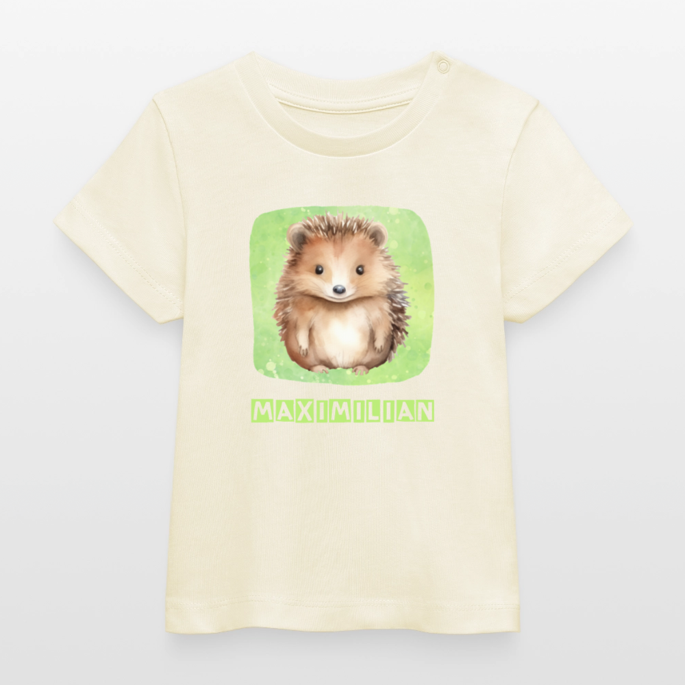Bio-T-Shirt BABY Igel - Weißgrau