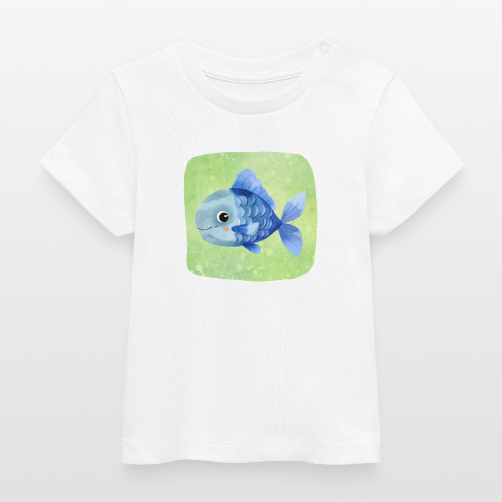 Bio-T-Shirt BABY Fisch - Weiß