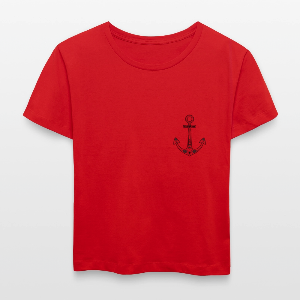Frauen Bio-T-Shirt - Anker - Rot