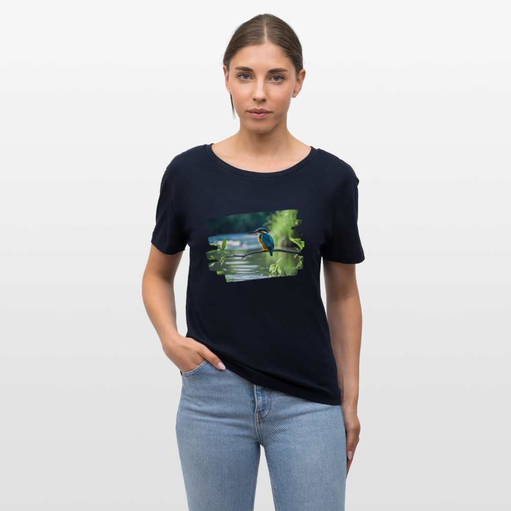 Frauen Bio-T-Shirt - Eisvogel - Navy