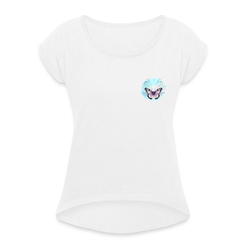 Frauen T-Shirt - Schmetterling - Weiß