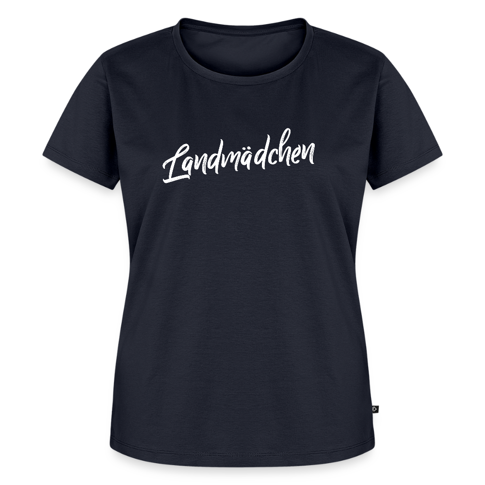 Frauen BIO T-Shirt - Landmädchen - Navy