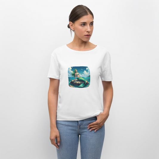 Frauen Bio-T-Shirt - Meerjungfrau - Weiß