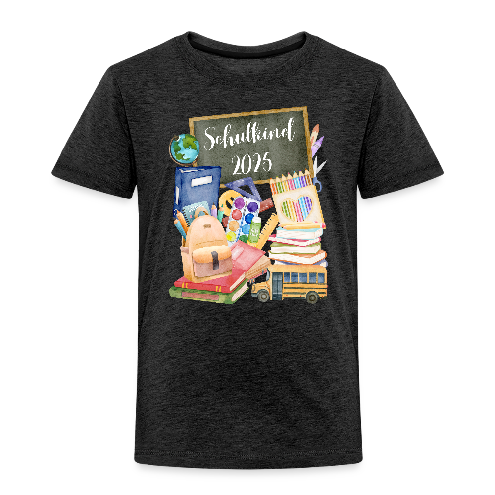 Kinder T-Shirt - Schulkind 2025 *Personalisierbar* - Anthrazit