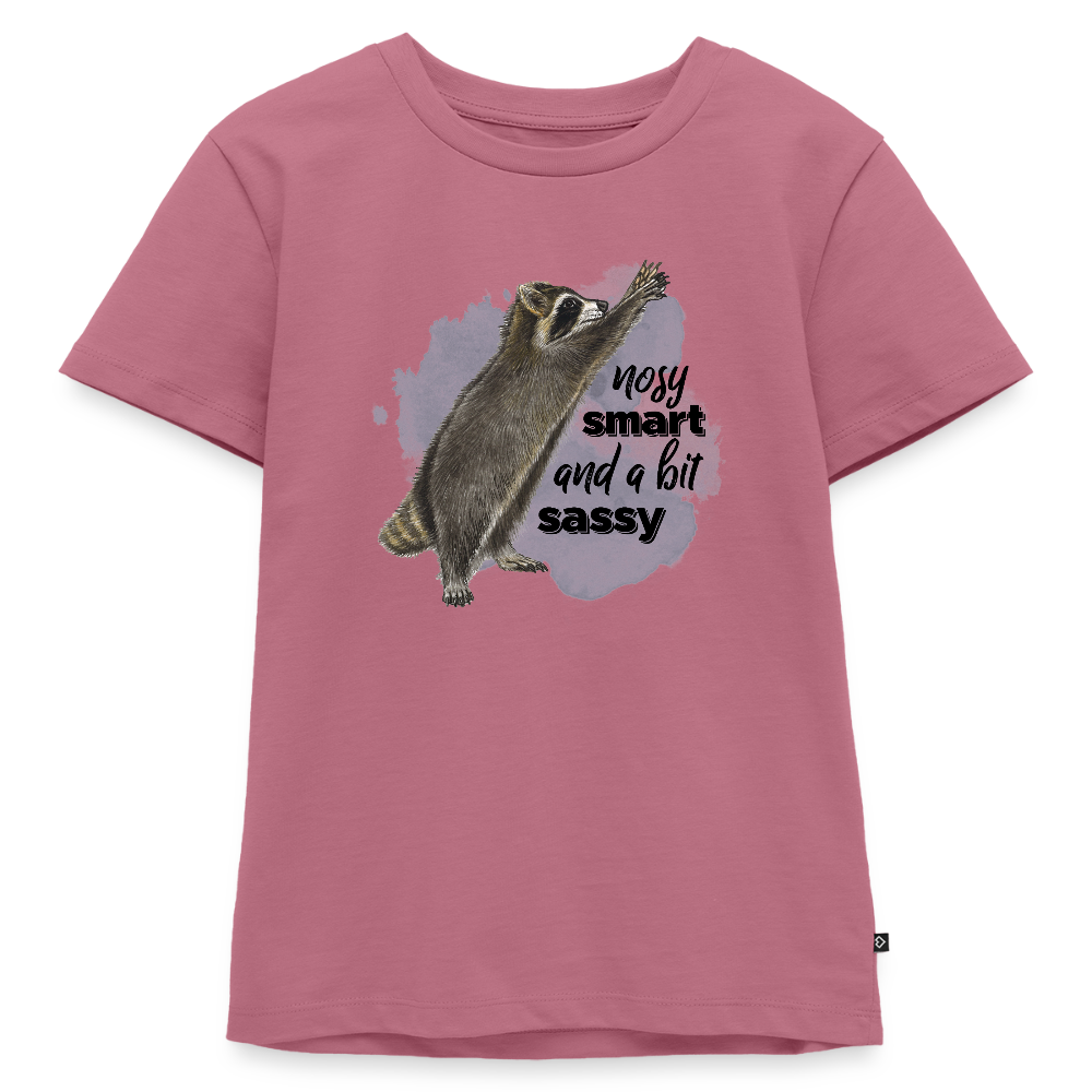 Kinder T-Shirt - nosy smart and a bit sassy - Mauve