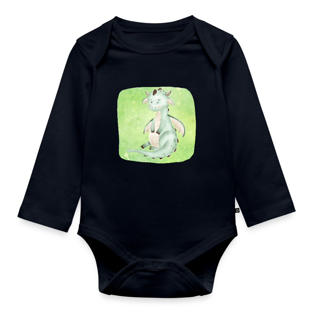 Langarmbody  - Baby Drache - Navy