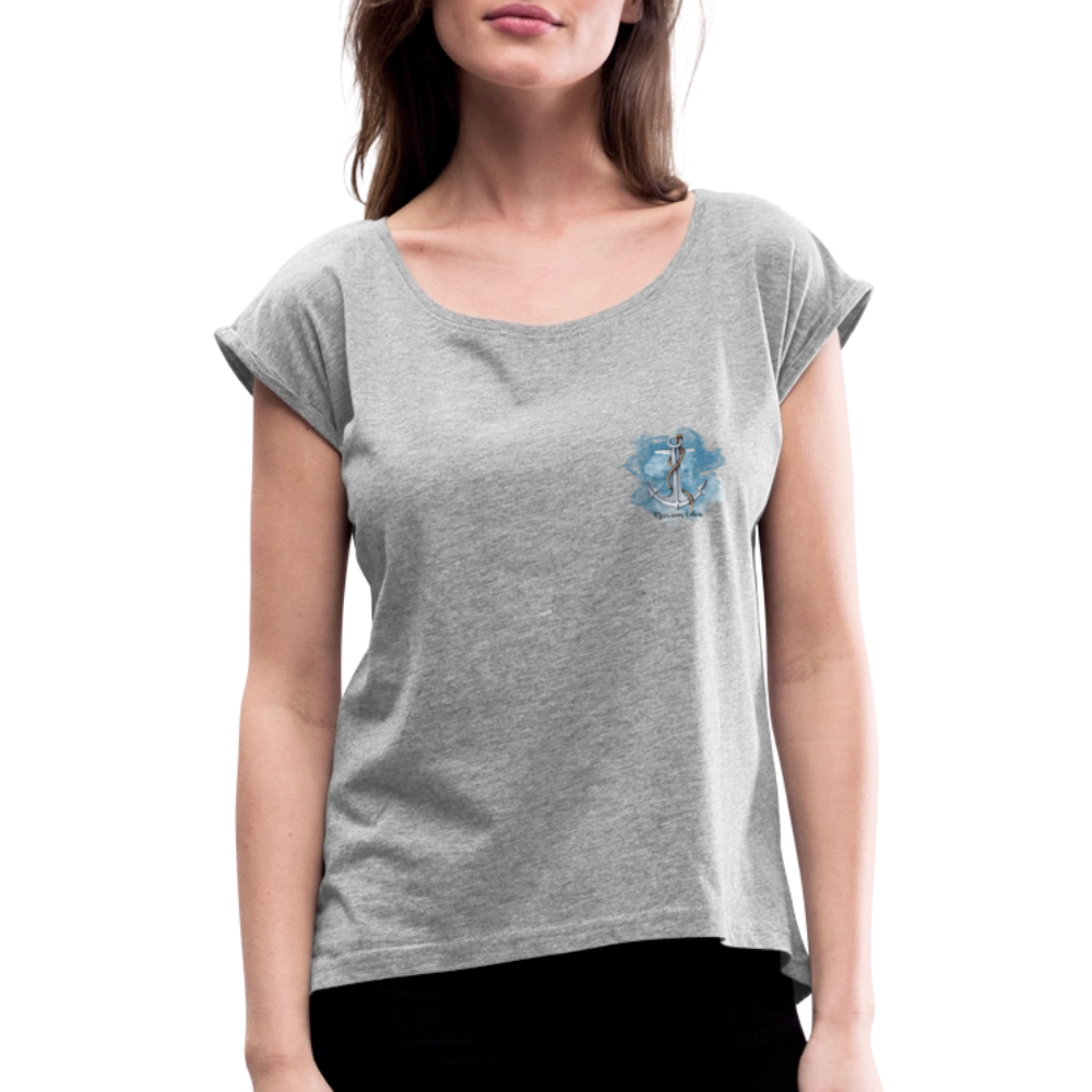 Frauen T-Shirt - Meer vom Leben - Grau meliert