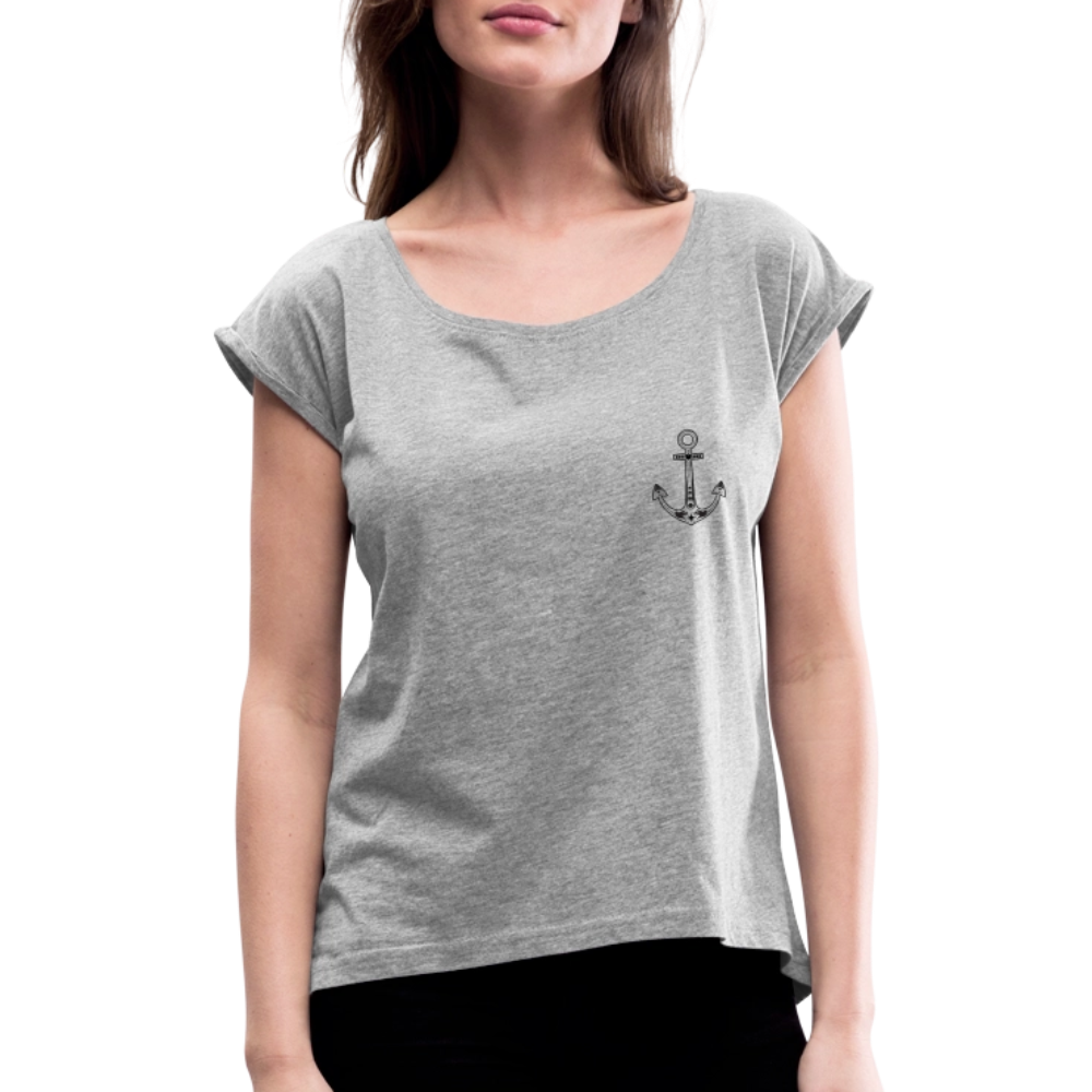 Frauen T-Shirt - Anker - Grau meliert