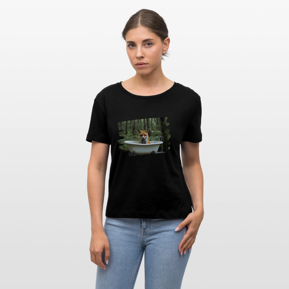Frauen Bio-T-Shirt - Fuchs - Schwarz