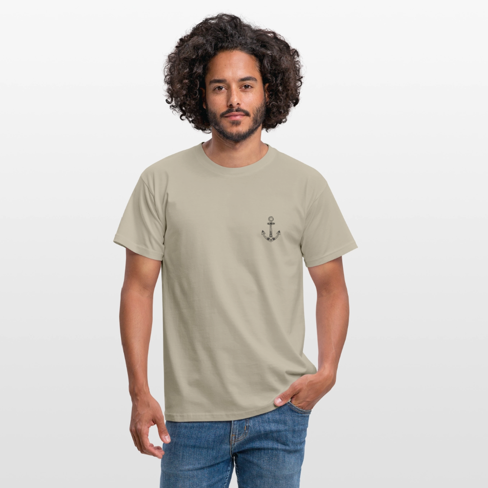 Männer T-Shirt - Anker - Sandbeige