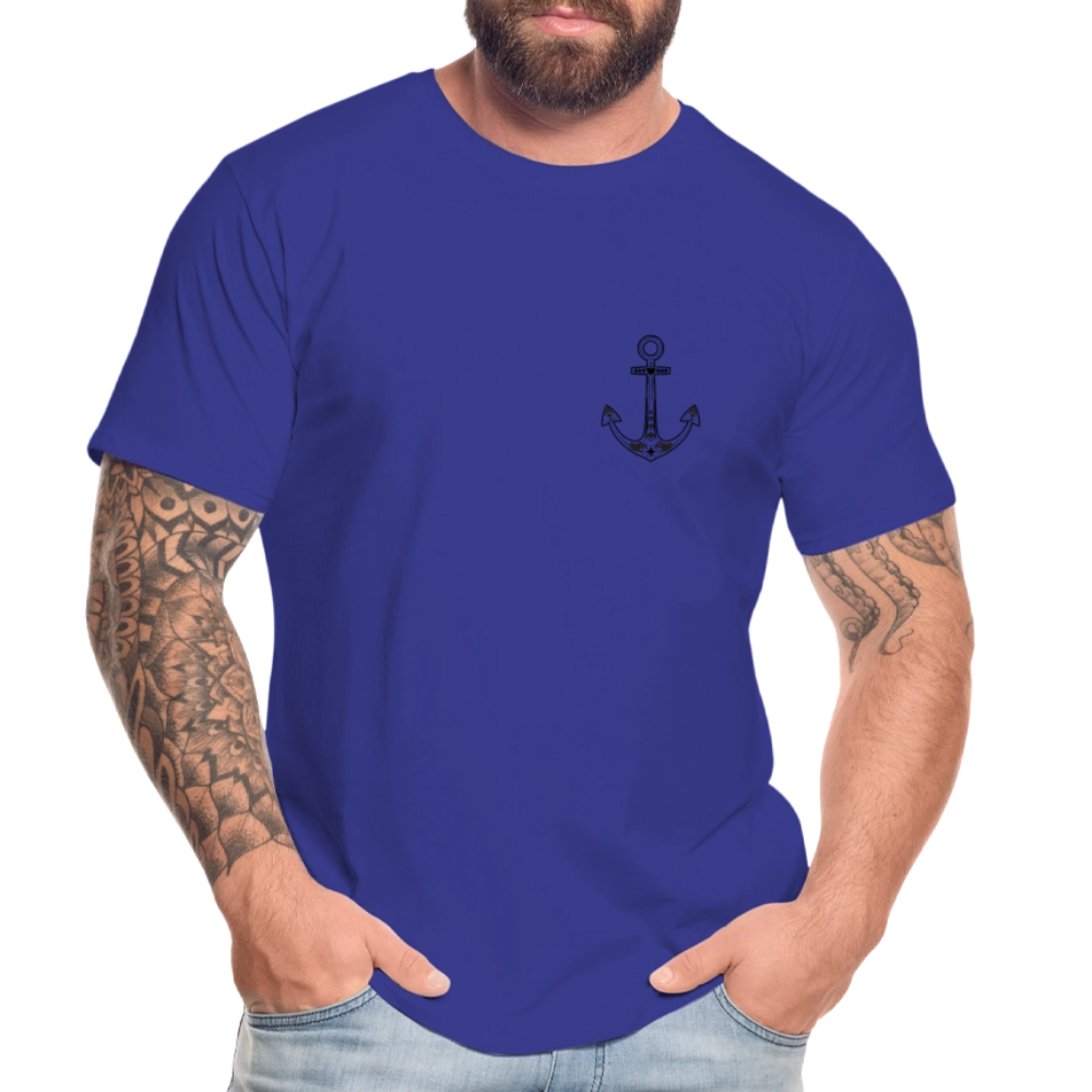 Männer Bio T-Shirt - Anker - Königsblau