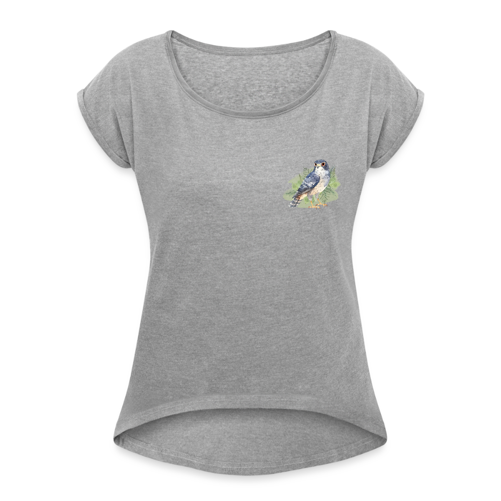 Frauen T-Shirt - Falke - Grau meliert