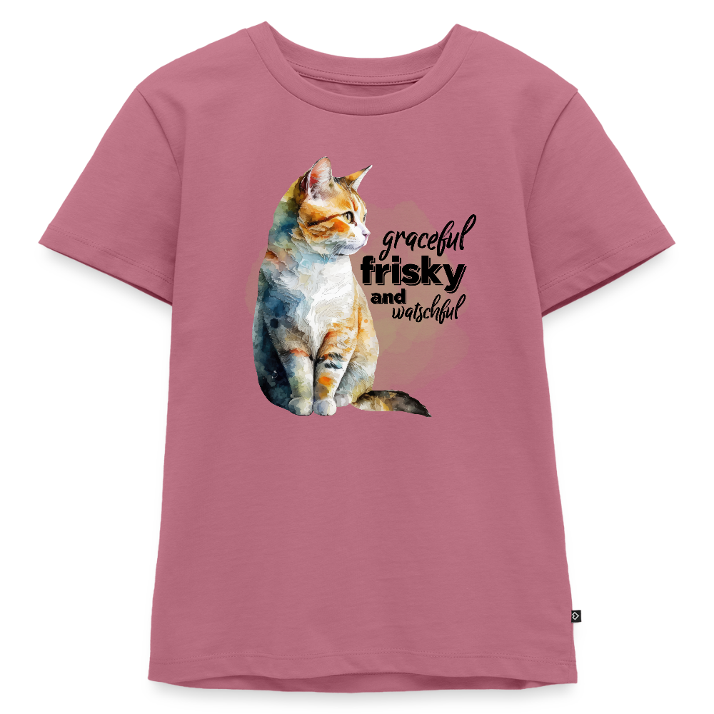 Kinder T-Shirt - graceful,frisky and watchful - Mauve