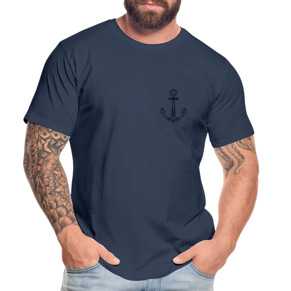 Männer Bio T-Shirt - Anker - Navy