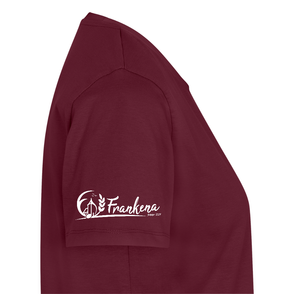 Frauen BIO T-Shirt - Landmädchen - Burgunderrot