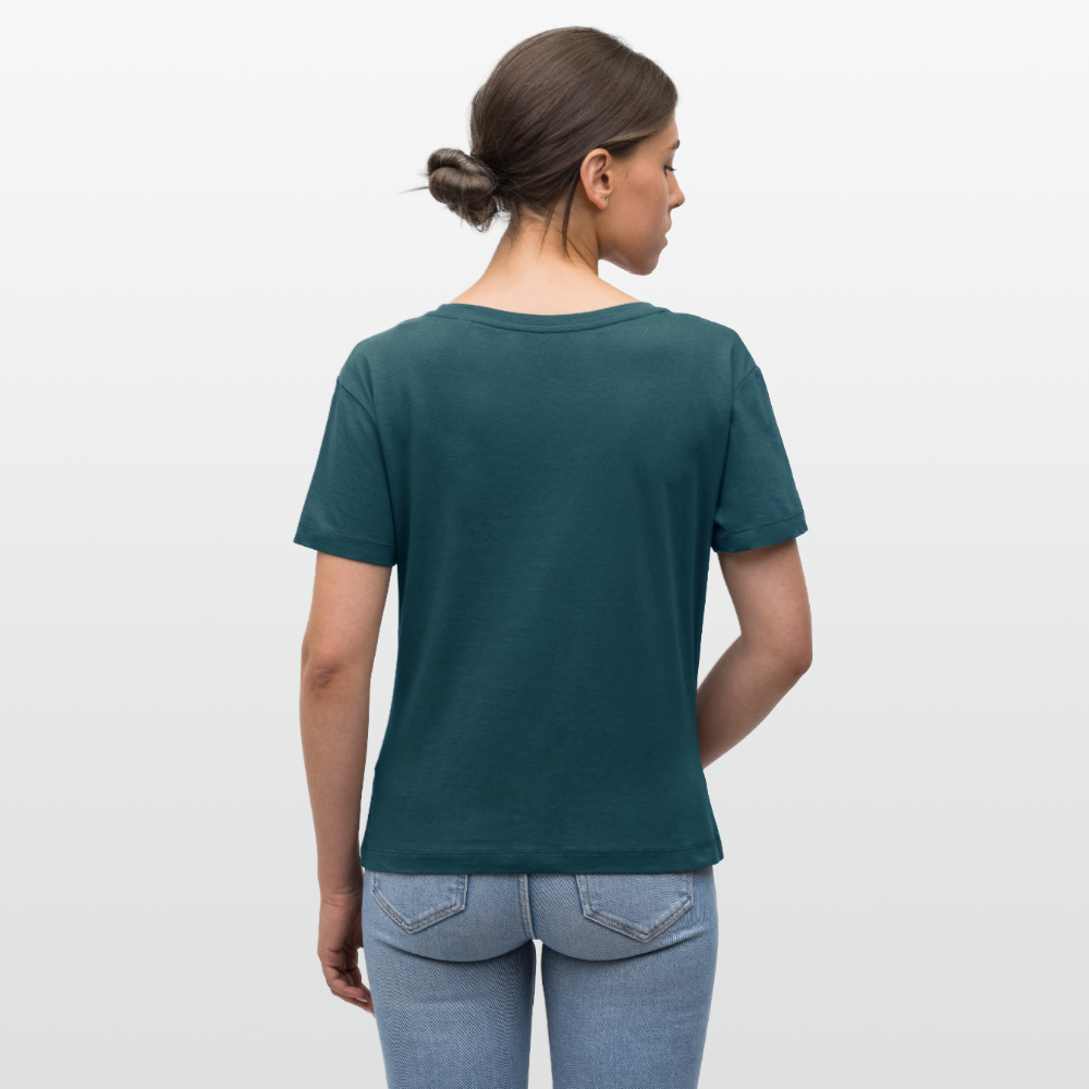 Frauen Bio-T-Shirt - Fuchs - Dunkles Petrol