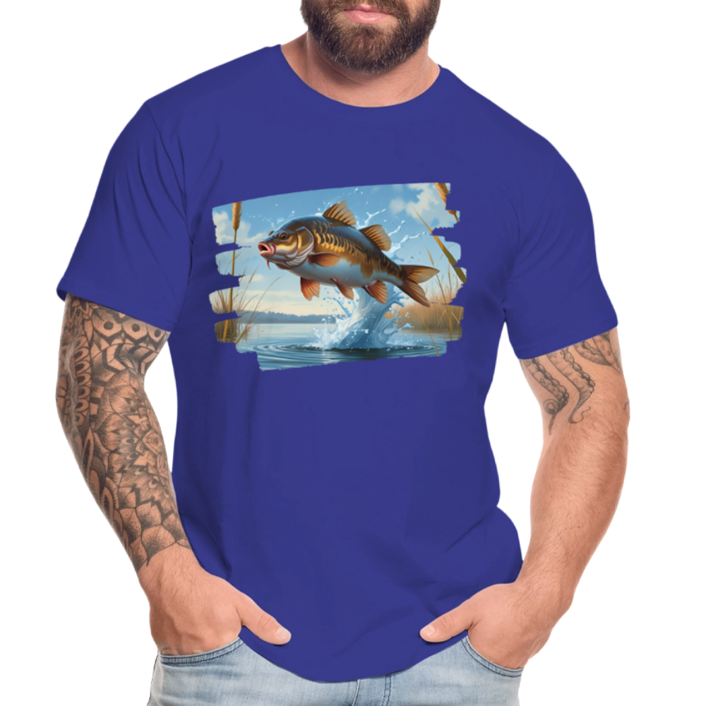 Männer Bio T-Shirt - Karpfen - Königsblau