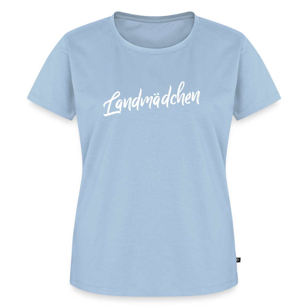 Frauen BIO T-Shirt - Landmädchen - Hellblau