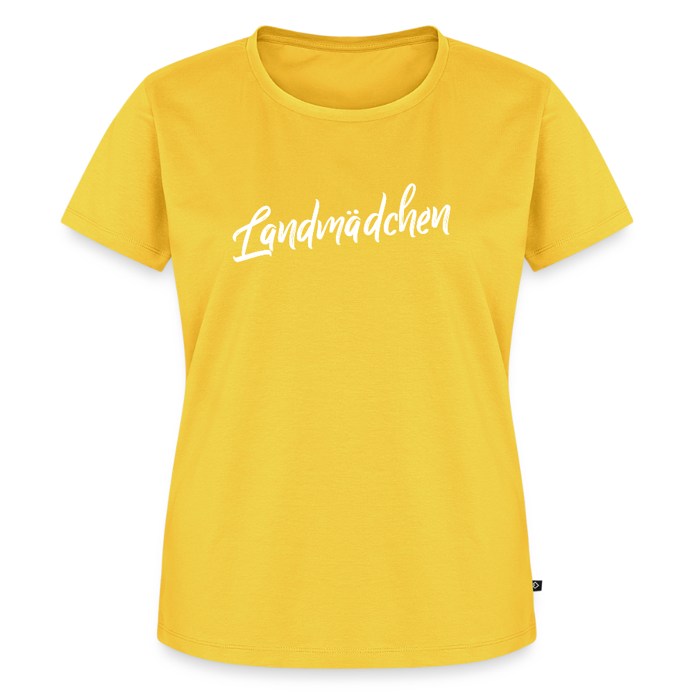 Frauen BIO T-Shirt - Landmädchen - Gelb