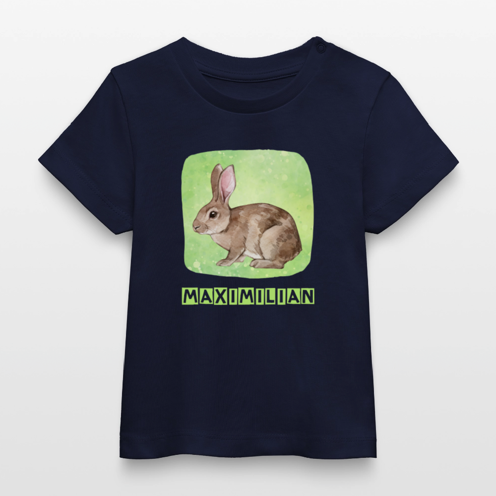 Bio-T-Shirt BABY Hase - Navy