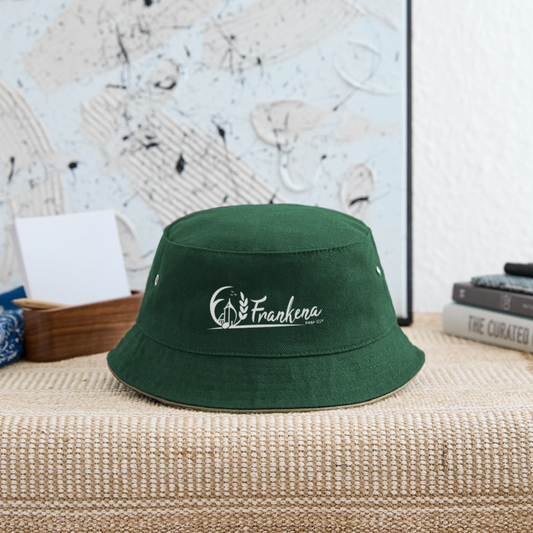 Kinder Bucket Hat - Frankena - Dunkelgrün/Beige
