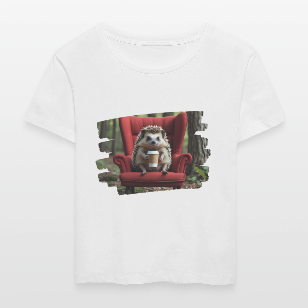 Frauen Bio-T-Shirt - Igel - Weiß