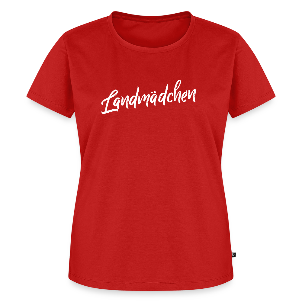 Frauen BIO T-Shirt - Landmädchen - Rot