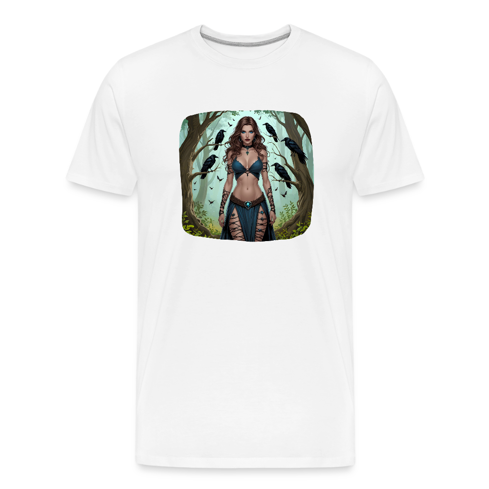Männer Bio T-Shirt - Hexe - Weiß