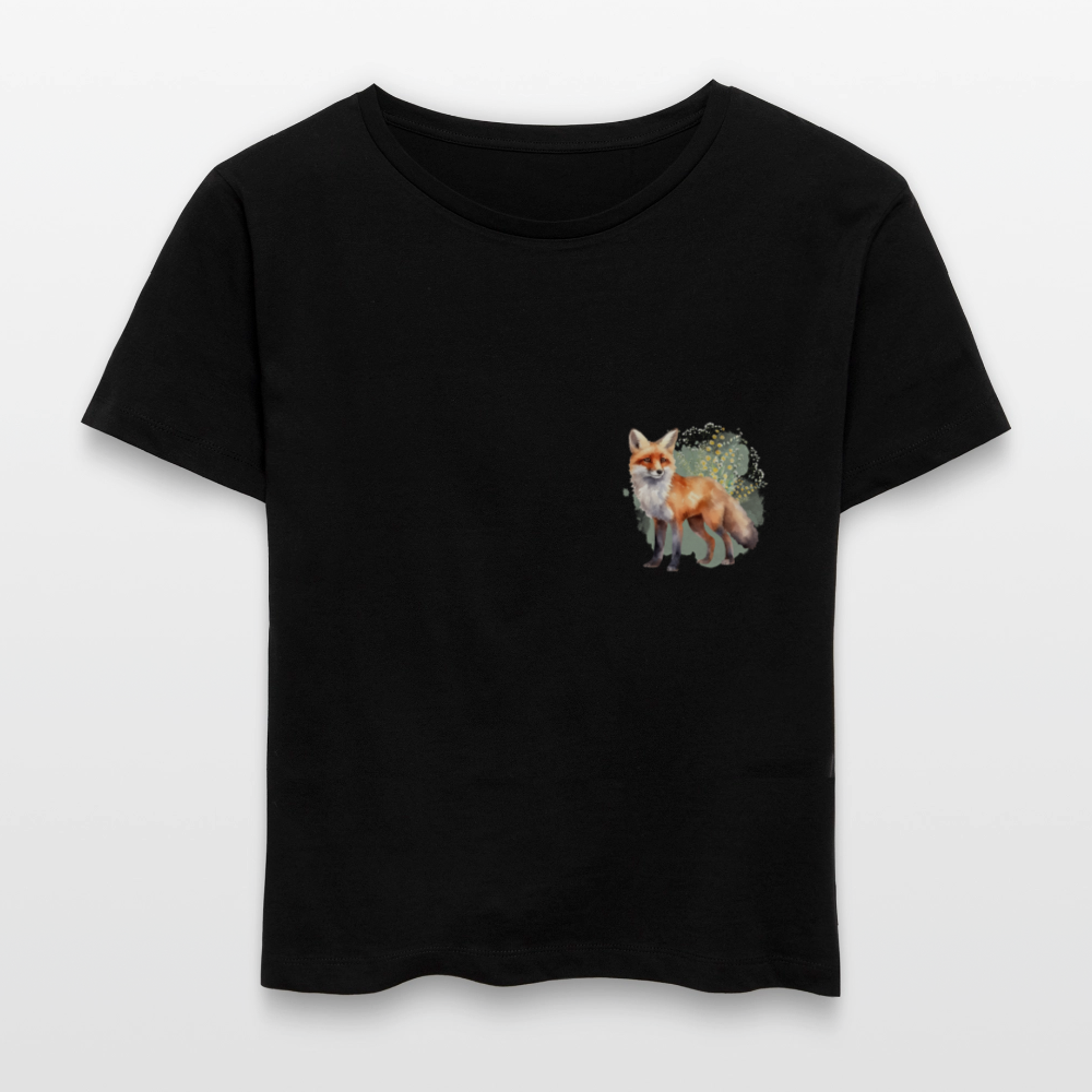 Frauen Bio-T-Shirt - FuchsLiebe - Schwarz